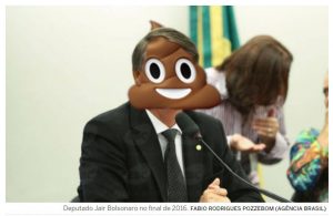 Em nome da sensibilidade do leitor, alteramos a imagem e apresentamos, no lugar do dito-cujo, o Candidado Bostonaro.